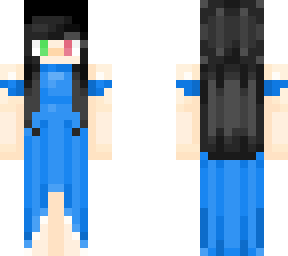 blue dress girl{recolor contest entrey}