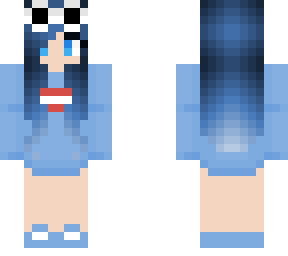 blue girl with georgenotfound hoodie