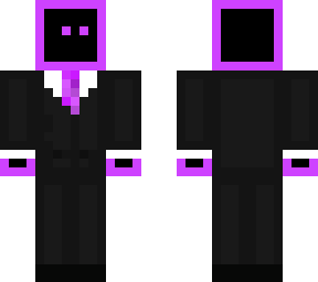 classy suit with purple tie