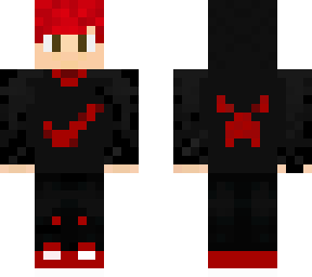 cool boy red with brown eyes