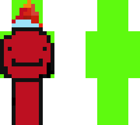 dream, but he's literally on fire