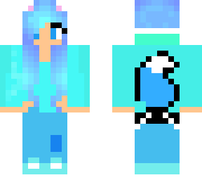 girl blue fox