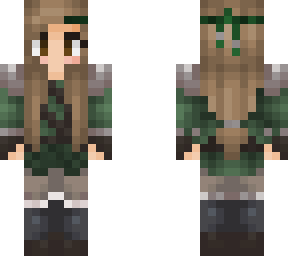 green medieval huntress