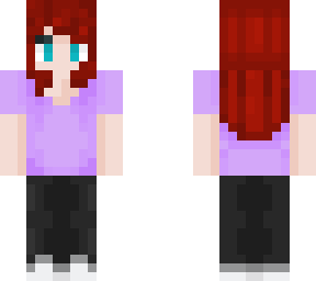 jaiden w/ red hair and blue eyes