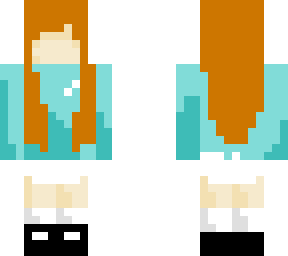 normal girl red hair and teal sweatshirt! <3
