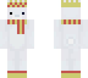not my skin-edited polar bear with crown and accessories