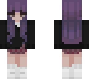 purple hair skater girl