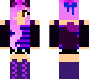 purple wolfgirl