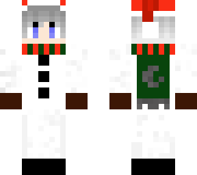 snowman but as a human