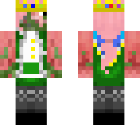 technoblade pigman green long hair
