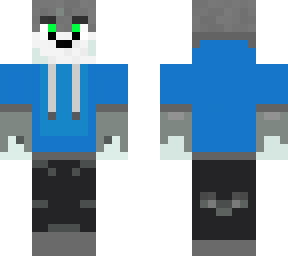 wolf in a hoodie (base skin by thediamondwolf from mc planet)