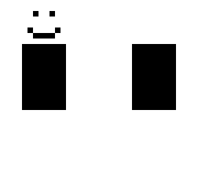 basic white and black smiley man