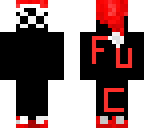black gogy with santa stuff