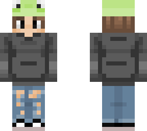 black sweater boy w/ frog hat