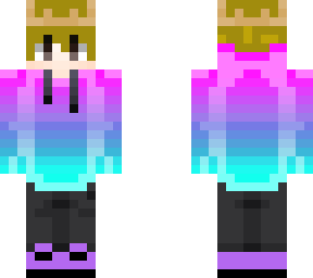 blonde boy pink and blue