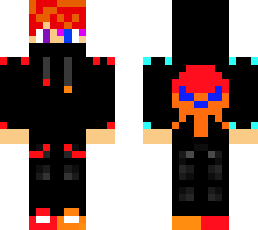 cool gamer boy red orange