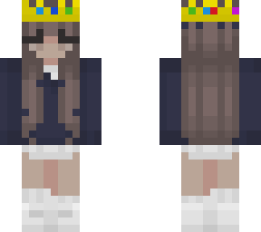 girl with techno crown