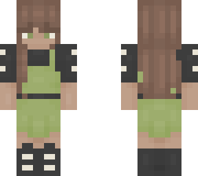green dress & black shirt