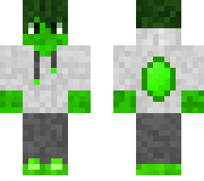 green grapeapplesause with a emerald and hoodie and headphones