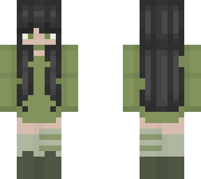 green outfit