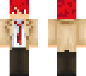 light from death note with red hair