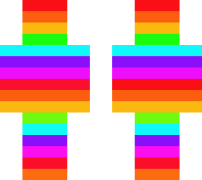 rainbow character strong colors