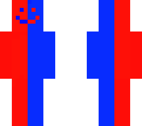 red & blue