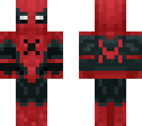 red and black spider man