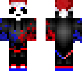 red and blue panda christmas