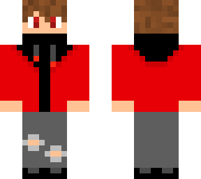 red sweatshirt
