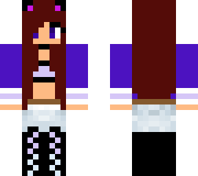 sexy purple cat girl