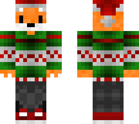 un zorro en navidad