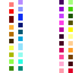 very confusing color chart loop