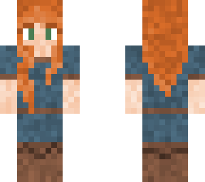 villageoise rousse (bleu)