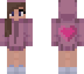 warm summer love~ pink hoodie girl