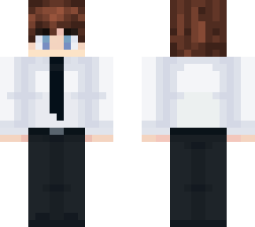 white shirt suit