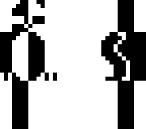 black and white