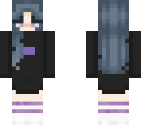 blue haired girl