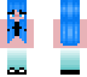 cute blue girl (hair not mine)