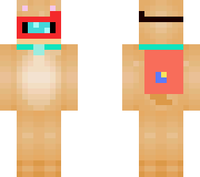diver puppy with goggles