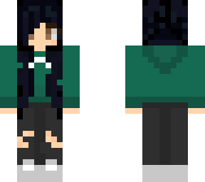 green hoodie