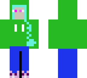 green sweater