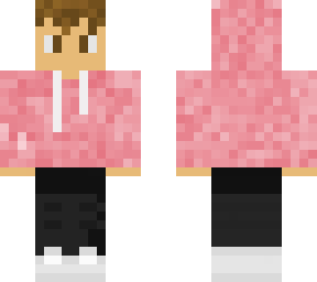 hoodie, personal skin. salmon