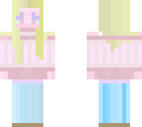 kawaii girl with skirt and shirt