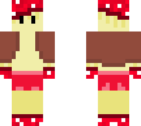 mushroom person w/clothes