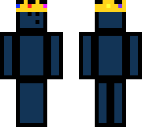 royal outlined blue skin