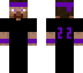 steve - (black and purple) - (battle outfit)