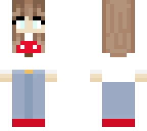 a female wearing an amazing mushroom jumper