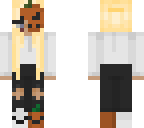 blonde pumpkin mask