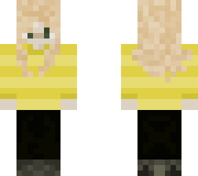 blonde yellow shirt girl